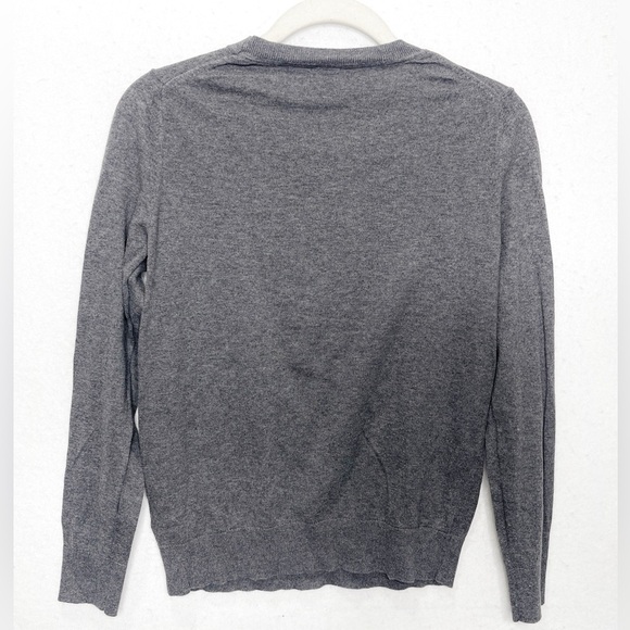 Banana Republic French Bulldog 100% Cotton Sweater Gray - Picture 4 of 6